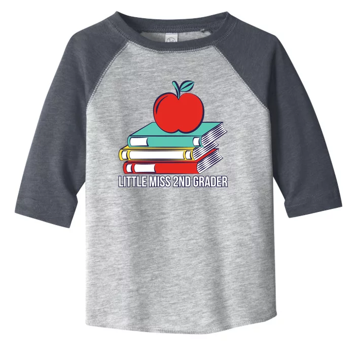 Little Miss 2nd Grader First Day Of Second Grade Toddler Fine Jersey T-Shirt