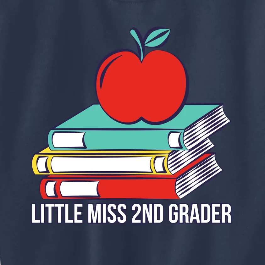 Little Miss 2nd Grader First Day Of Second Grade Kids Sweatshirt