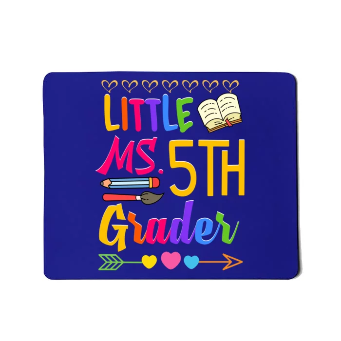 Little Miss 5Th Grader First Day Of Hello First Grade Funny Gift Mousepad