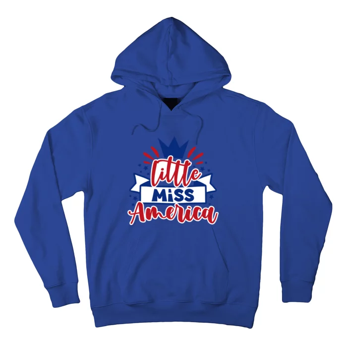 Little Miss America Illustration Novelty Graphic Designs Gift Hoodie