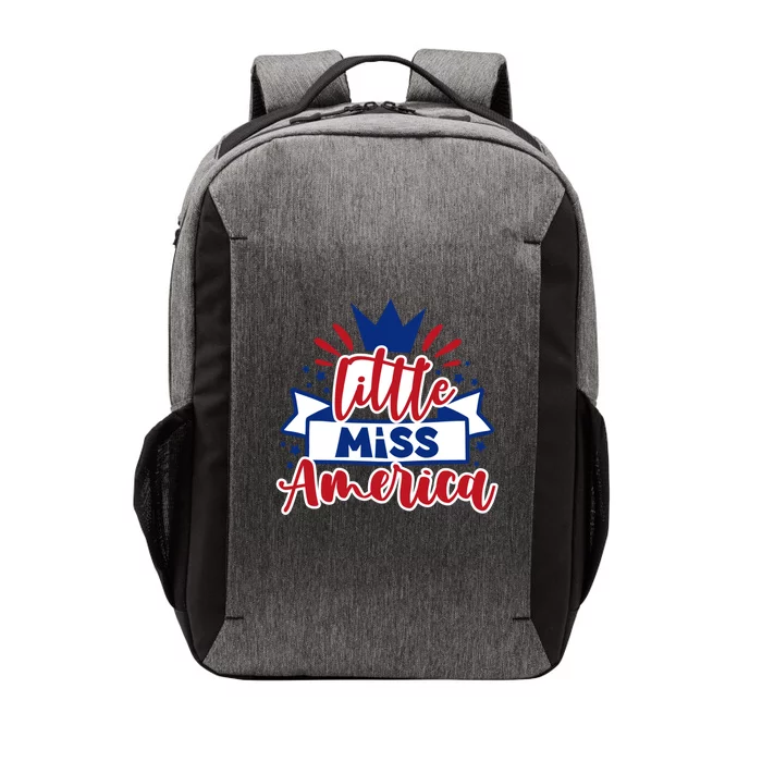 Little Miss America Illustration Novelty Graphic Designs Gift Vector Backpack