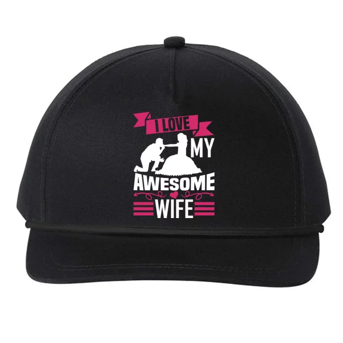 Love My Awesome Wife Snapback Five-Panel Rope Hat