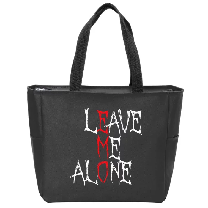 Leave Me Alone Emo Clothes Emocore Emo Music Fan Emo Zip Tote Bag