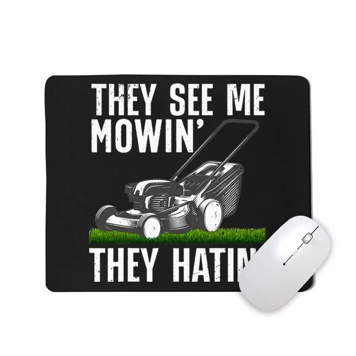 Lawn Mowing Art For Women Lawn Mower Gardener Mousepad