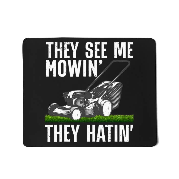 Lawn Mowing Art For Women Lawn Mower Gardener Mousepad