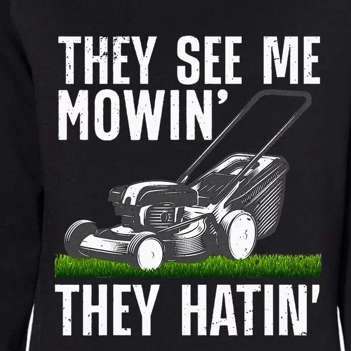 Lawn Mowing Art For Women Lawn Mower Gardener Womens California Wash Sweatshirt