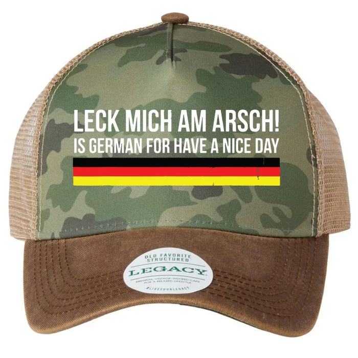 Leck Mich Am Arsch Gift For Germans Deutsche USA Legacy Tie Dye Trucker Hat