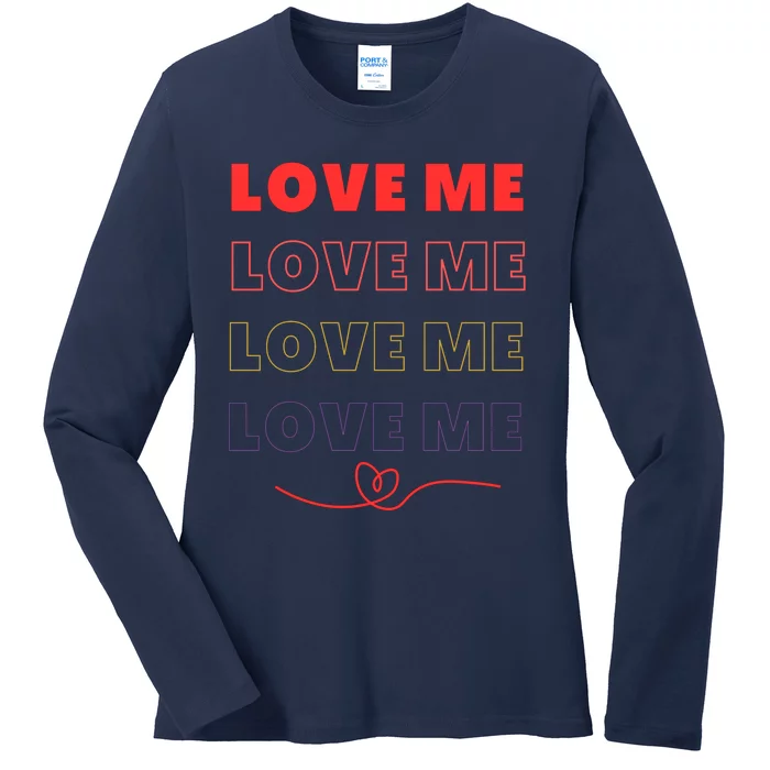 Love Me And You Ladies Long Sleeve Shirt