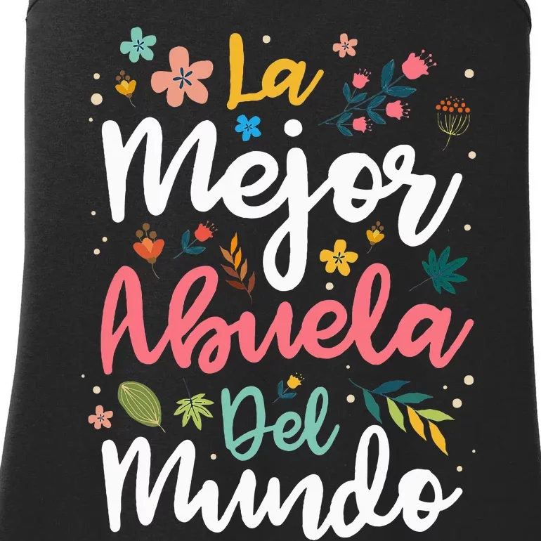 La Mejor Abuela del Mundo Hispanic Grandma & Mother's Day Ladies Essential Tank