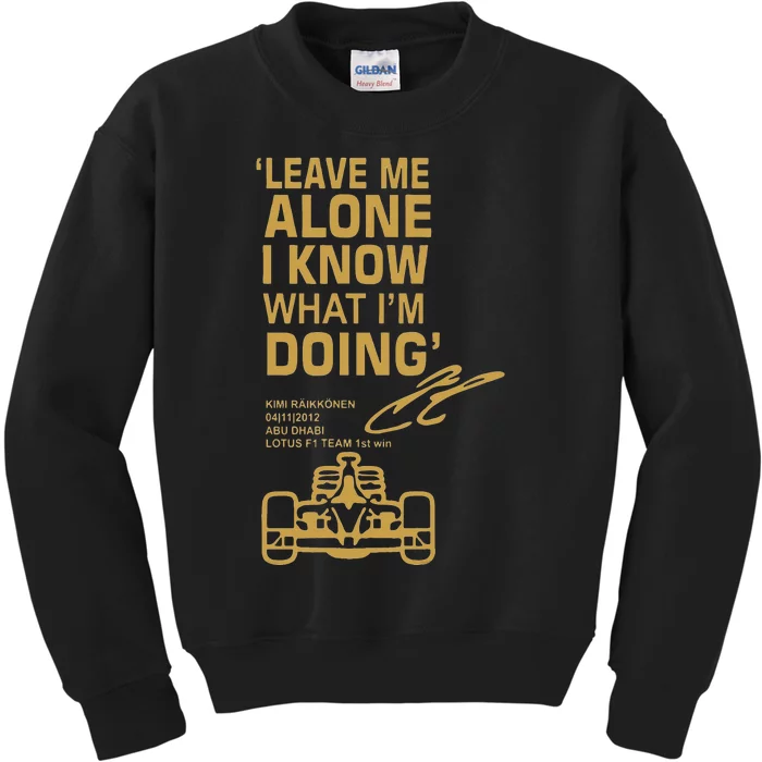 Leave Me Alone I Know What Im Doing Drummer Kids Sweatshirt