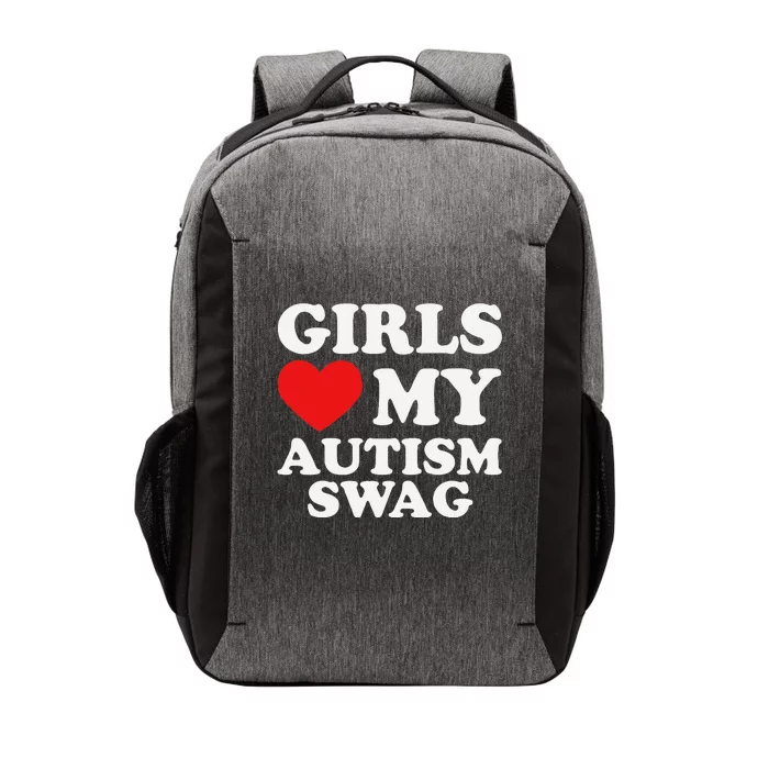 Love My Autism Swag Funny Autistic Gifts Awareness Vector Backpack