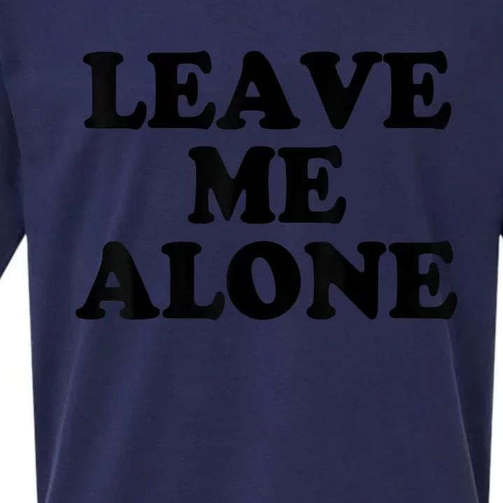 LEAVE ME ALONE Sueded Cloud Jersey T-Shirt