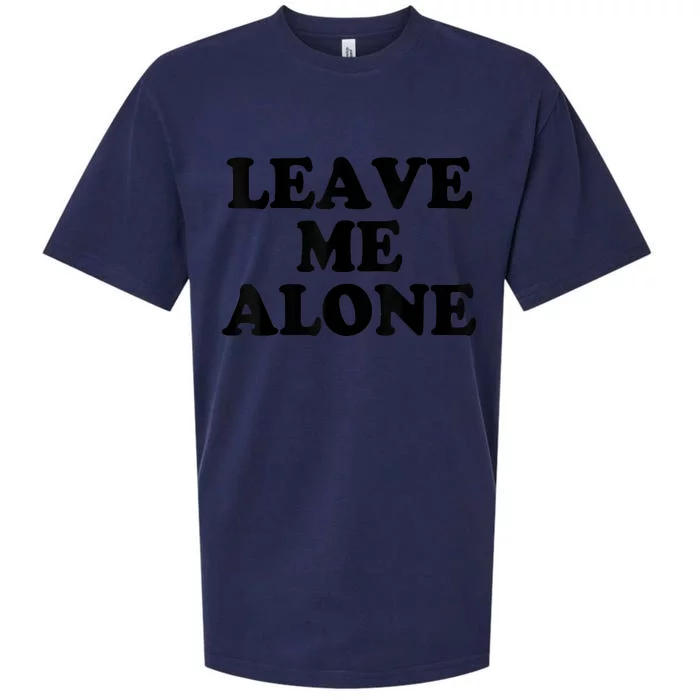 LEAVE ME ALONE Sueded Cloud Jersey T-Shirt