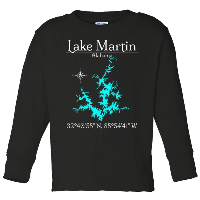 Lake Martin Alabama Toddler Long Sleeve Shirt