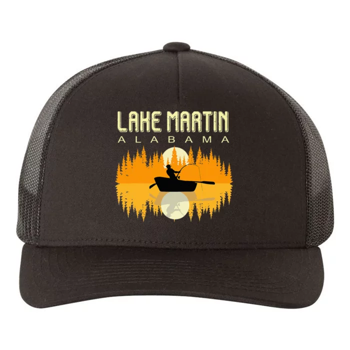 Lake Martin Alabama Usa Life And Fishing 80s Retro Gift Yupoong Adult 5-Panel Trucker Hat