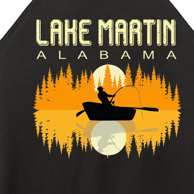 Lake Martin Alabama Usa Life And Fishing 80s Retro Gift Women’s Perfect Tri Rocker Tank