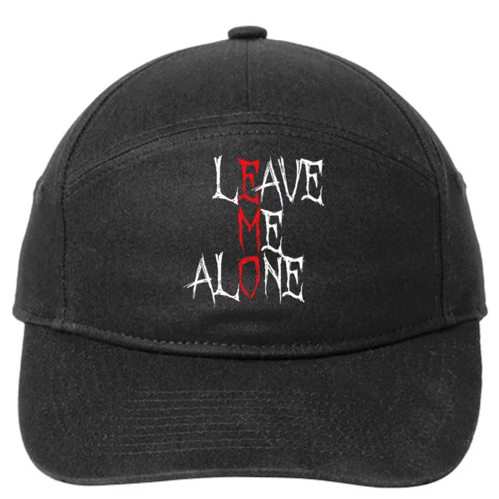 Leave Me Alone Emo Clothes Emocore Emo Music Fan Emo 7-Panel Snapback Hat