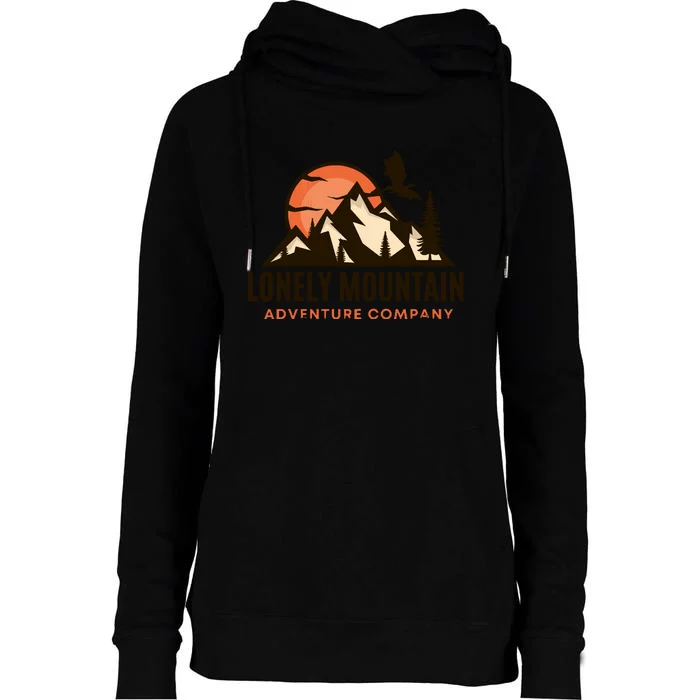 Lonely Mountain Adventure Company Fantasy Womens Funnel Neck Pullover Hood