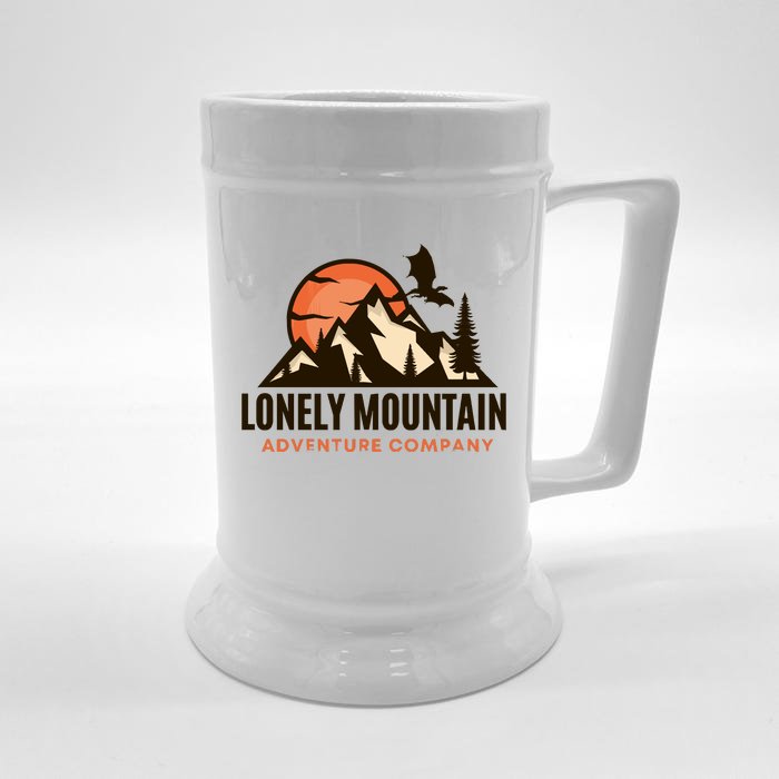 Lonely Mountain Adventure Company Fantasy Front & Back Beer Stein