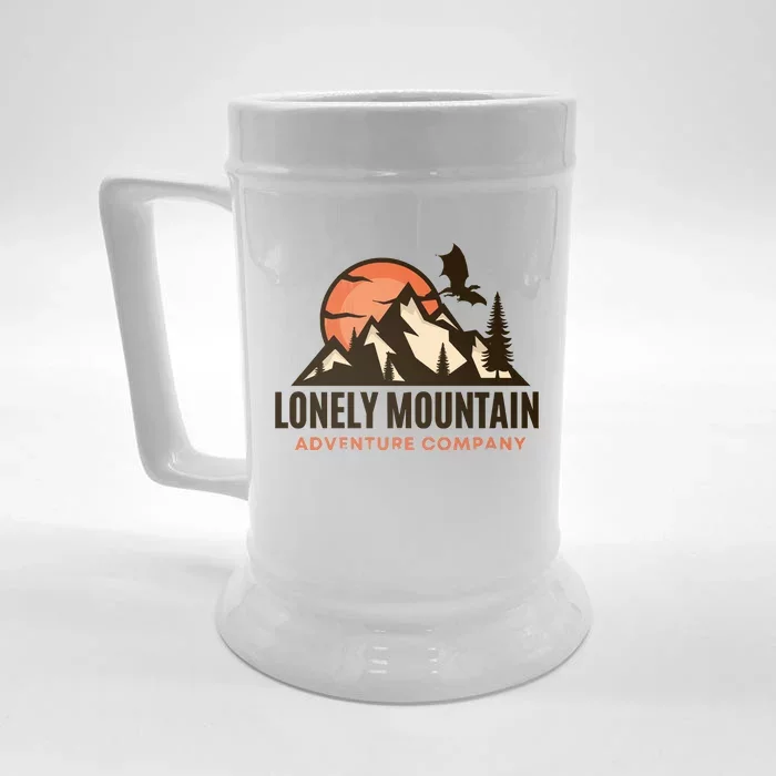 Lonely Mountain Adventure Company Fantasy Front & Back Beer Stein