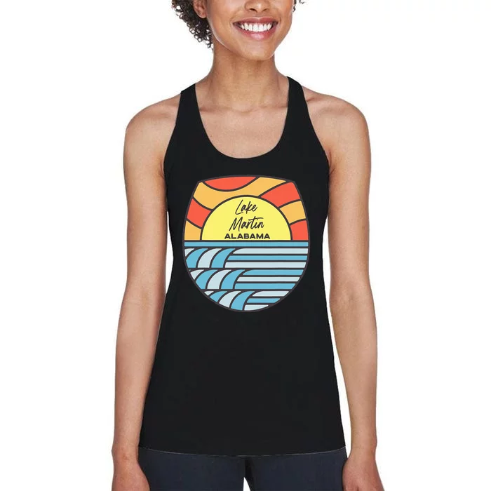 Lake Martin Alabama Al Sunset Souvenir Women's Racerback Tank