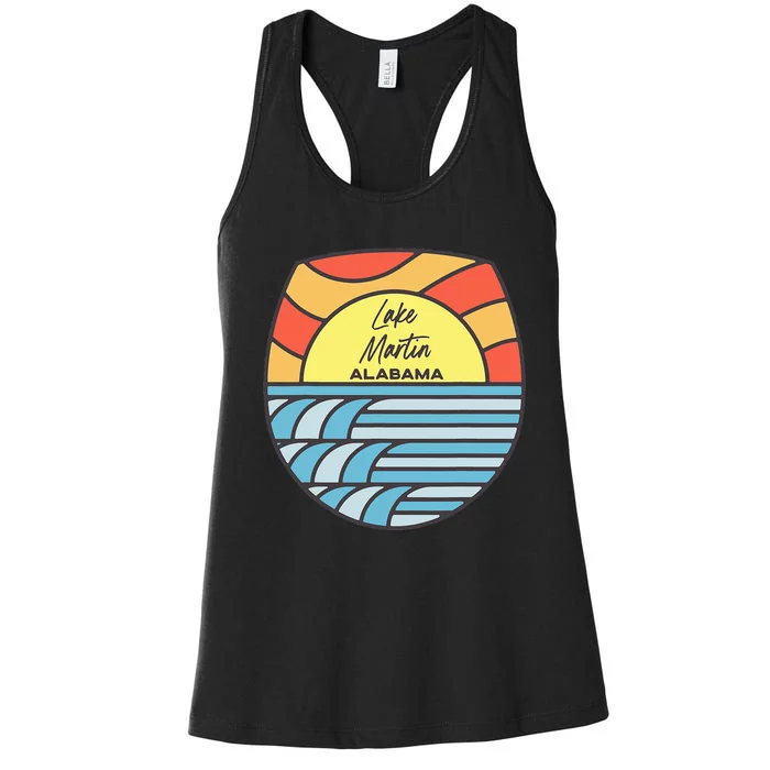 Lake Martin Alabama Al Sunset Souvenir Women's Racerback Tank