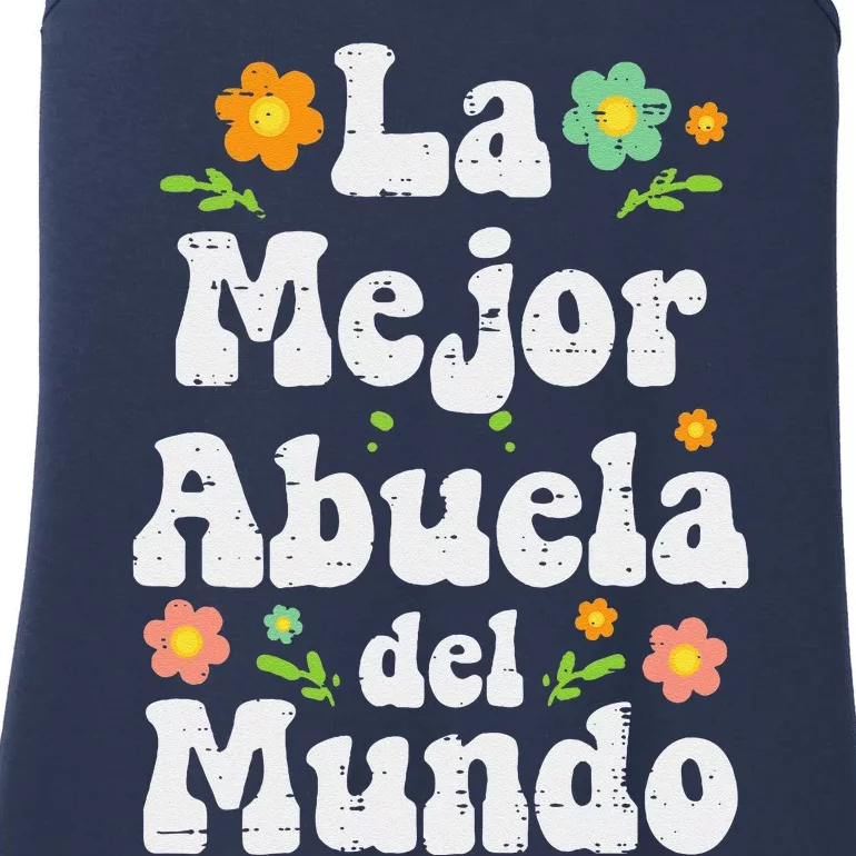 La Mejor Abuela Del Mundo Mothers Day Spanish Grandma Nana Ladies Essential Tank