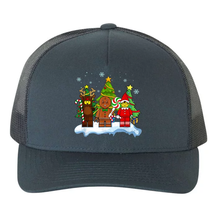 Lego Man Around The Christmas Kids Toddler Family Matching Yupoong Adult 5-Panel Trucker Hat