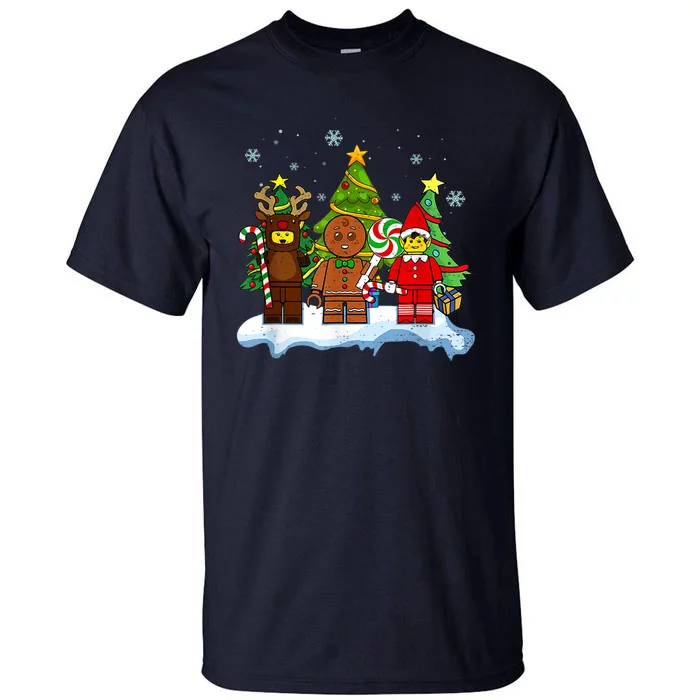 Lego Man Around The Christmas Kids Toddler Family Matching Tall T-Shirt