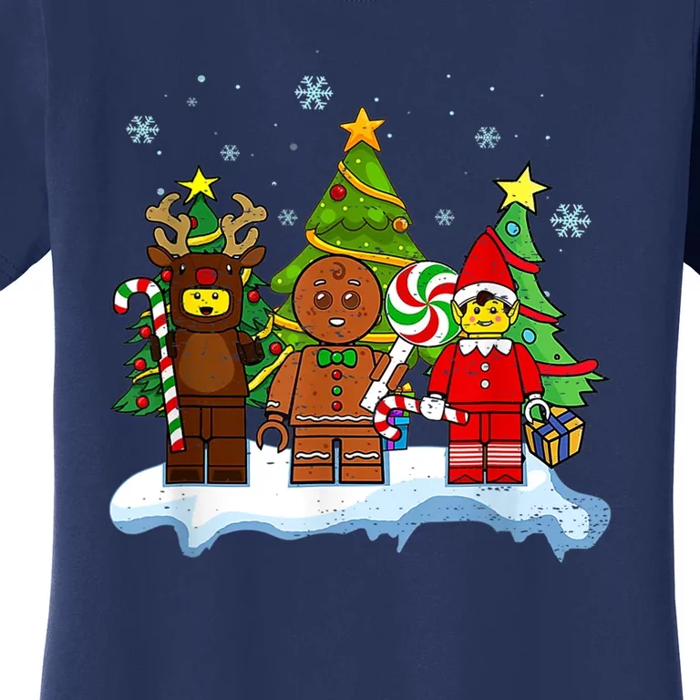 Lego Man Around The Christmas Kids Toddler Family Matching Women\'s T-Shirt  | TeeShirtPalace | T-Shirts