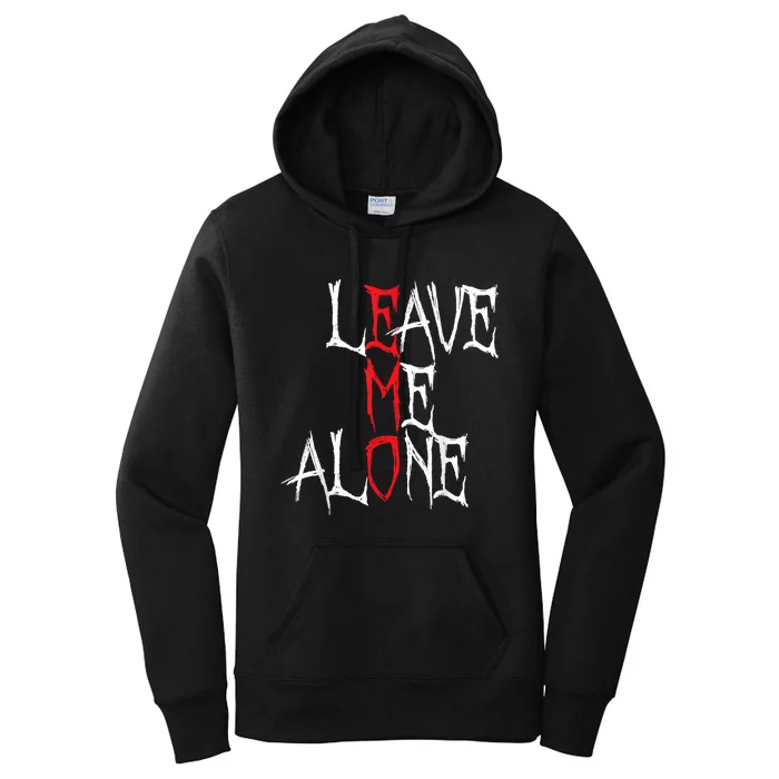 Leave Me Alone Emo Clothes Emocore Emo Music Fan Emo Women's Pullover Hoodie