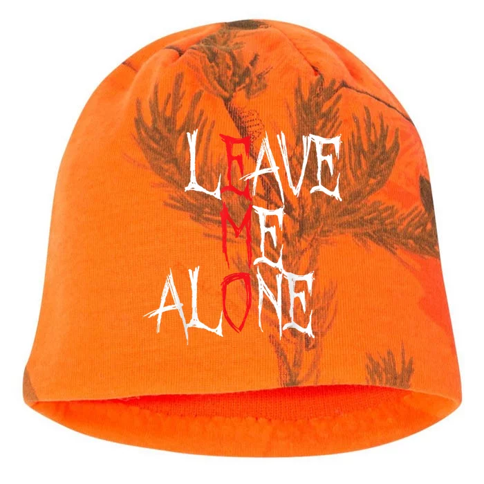 Leave Me Alone Emo Clothes Emocore Emo Music Fan Emo Kati - Camo Knit Beanie