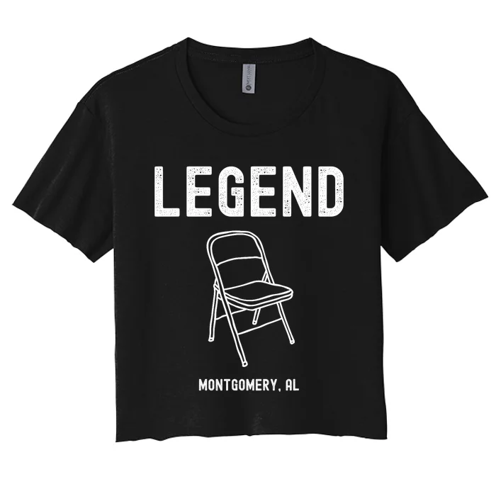 Legend Montgomery Alabama Riverfront Boat Brawl Chair Women's Crop Top Tee