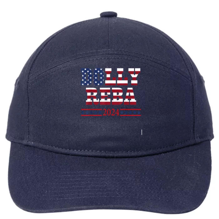 Lets Make America Fancy Again Dollys Reba 24 Vintage Design 7-Panel Snapback Hat