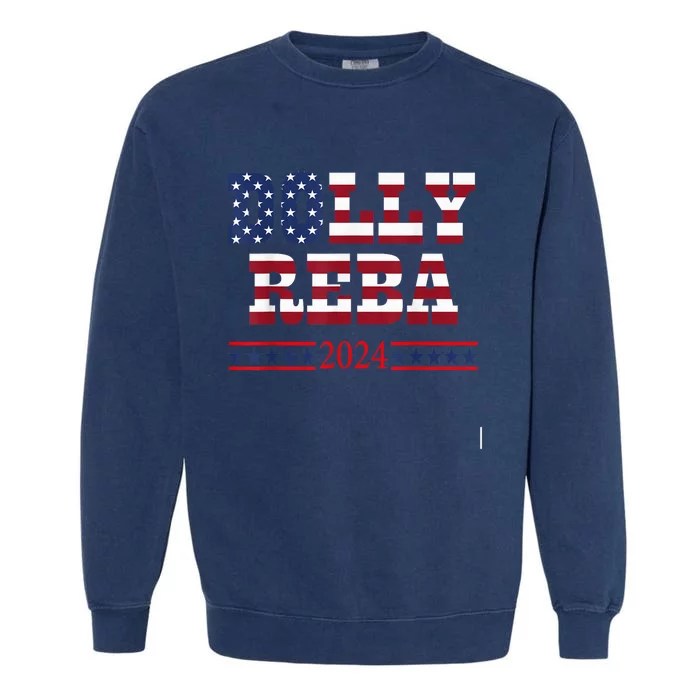 Lets Make America Fancy Again Dollys Reba 24 Vintage Design Garment-Dyed Sweatshirt