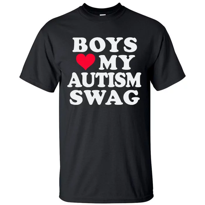 Love My Autism Swag Funny Autistic Girl Awareness Tall T-Shirt