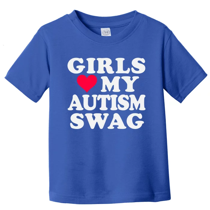 Love My Autism Swag Funny Autistic Awareness Idea Cool Gift Toddler T-Shirt