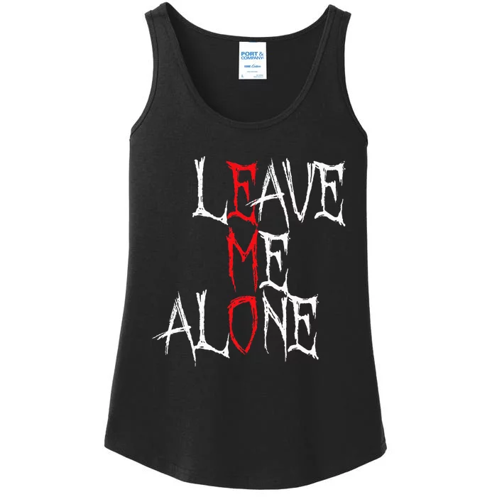 Leave Me Alone Emo Clothes Emocore Emo Music Fan Emo Ladies Essential Tank