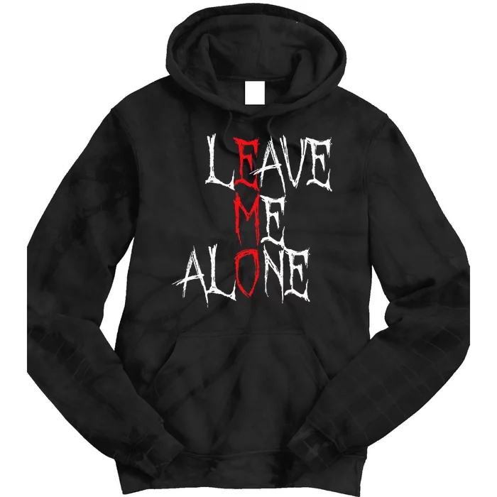 Leave Me Alone Emo Clothes Emocore Emo Music Fan Emo Tie Dye Hoodie