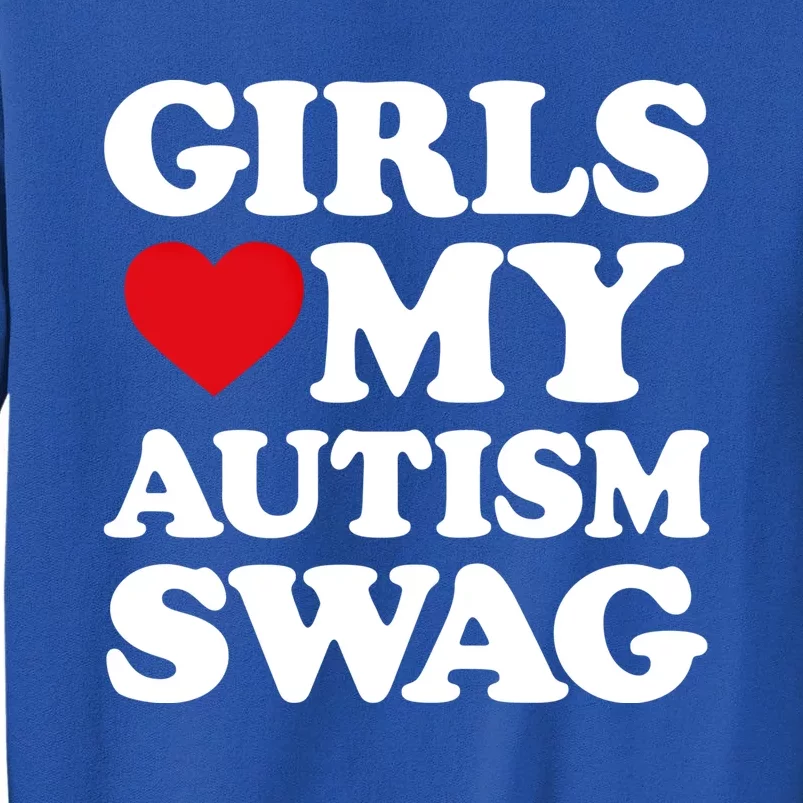 Love My Autism Swag Funny Heart Autism Awareness Gift Sweatshirt