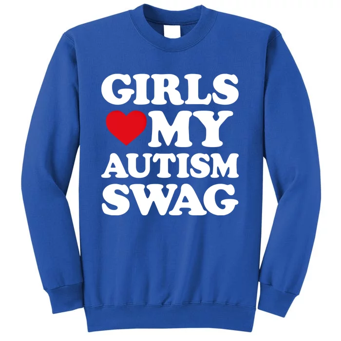 Love My Autism Swag Funny Heart Autism Awareness Gift Sweatshirt