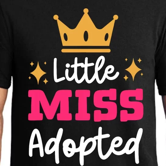 Little Miss Adopted Daughter Son Family Adoption Day Pajama Set