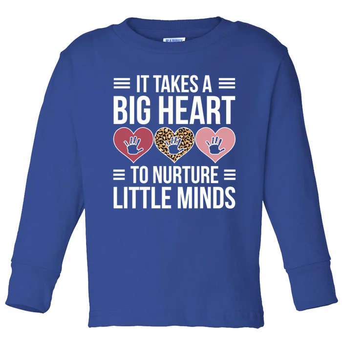 Little Minds Best Sitter Appreciation Sitting Gift Toddler Long Sleeve Shirt