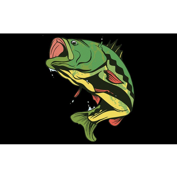 Large Mouth Bass Fishing Fish Small Fisherman Gift Bumper Sticker