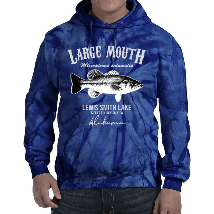 Large Mouth Bass At Lewis Smith Lake Tie Dye Hoodie