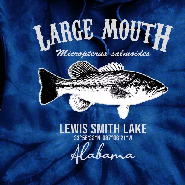 Large Mouth Bass At Lewis Smith Lake Tie Dye Hoodie