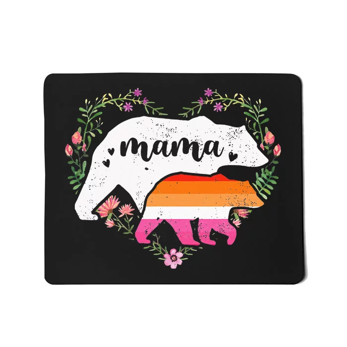 LGBTQ Mama Bear Lesbian Pride Equal Rights Rainbow Mousepad