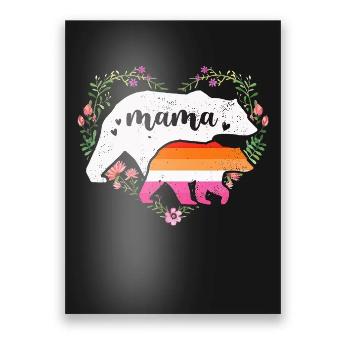 LGBTQ Mama Bear Lesbian Pride Equal Rights Rainbow Poster