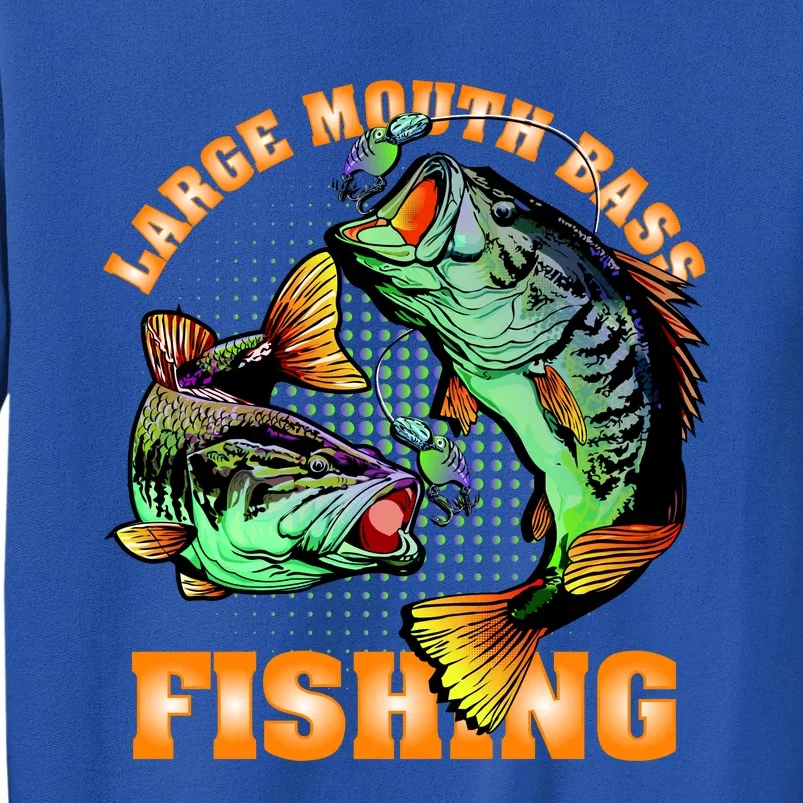 Large Mouth Bass In Action Fishing Sweatshirt