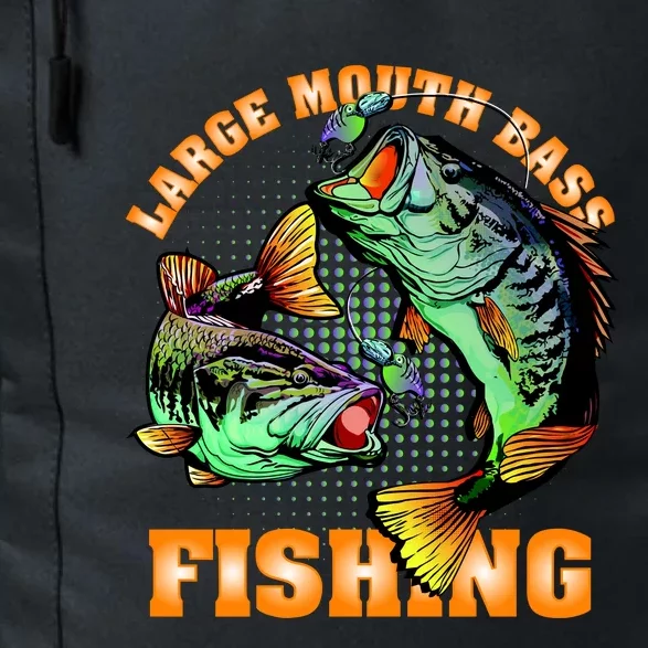 Large Mouth Bass In Action Fishing Daily Commute Backpack